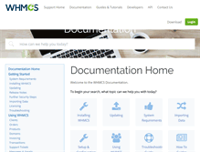 Tablet Screenshot of docs.whmcs.com